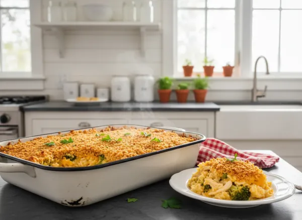 Scratch-Made Chicken & Broccoli Rice Casserole