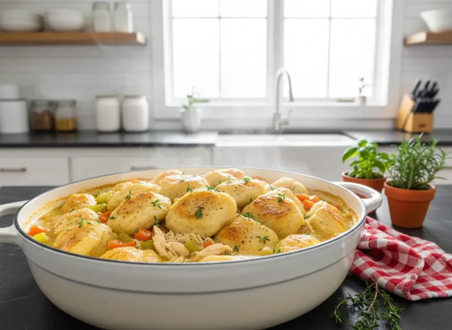 Classic Homestyle Chicken and Dumplings