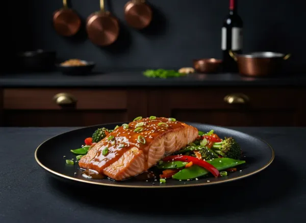 Soy-Free Teriyaki Salmon with Vegetable Stir-Fry