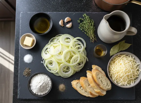 Classic French Onion Soup — Ingredients view
