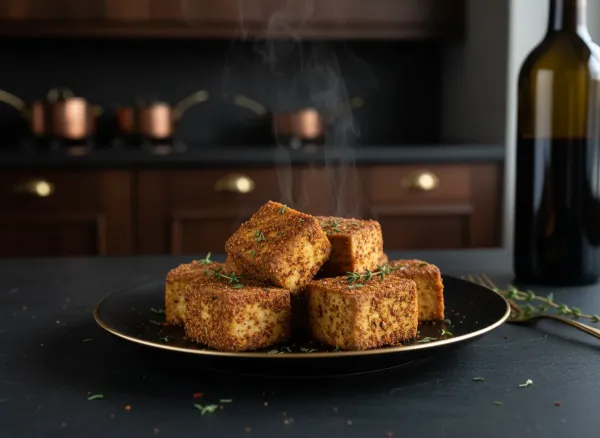 Jamaican Jerk Dry Rubbed Baked Tofu