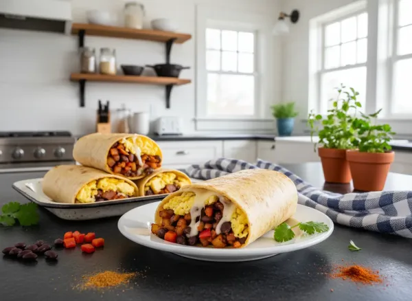 Freezer-Friendly Tex-Mex Breakfast Burritos