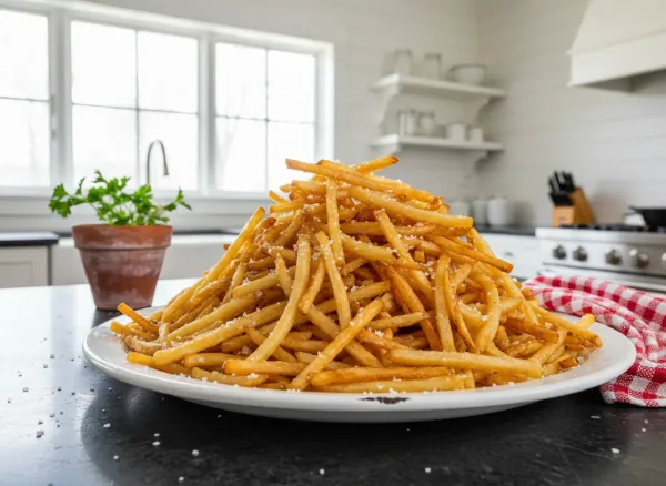 Beef Tallow Double-Fried Shoestring Potatoes