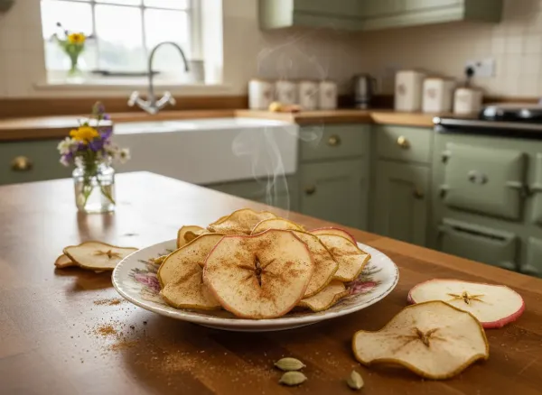 Dehydrated Spiced Apple and Pear Chips