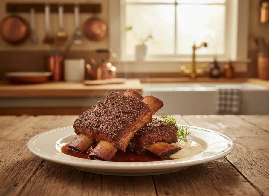 Slow-Cooked Pastrami-Spiced Short Ribs
