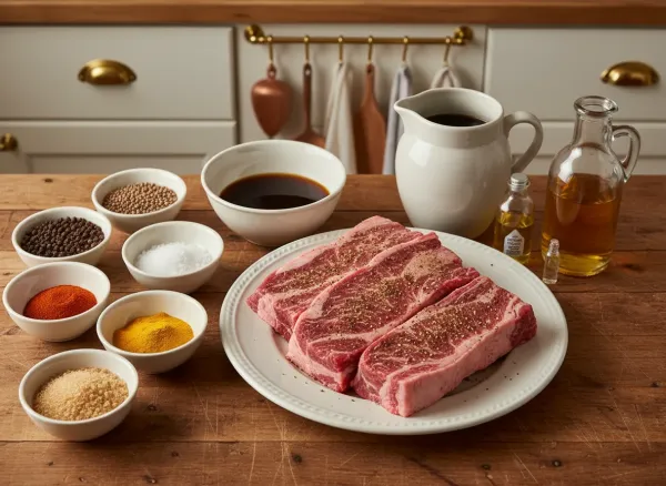 Slow-Cooked Pastrami-Spiced Short Ribs — Ingredients view