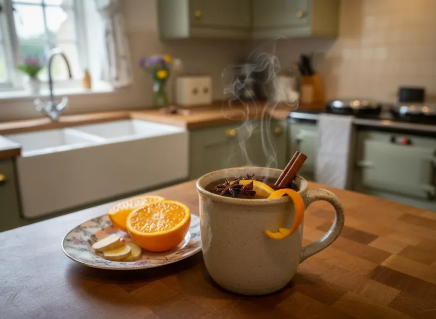 Warm Mulled Apple Cider