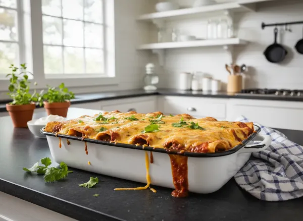 Freezer-Friendly Cheesy Beef Enchiladas