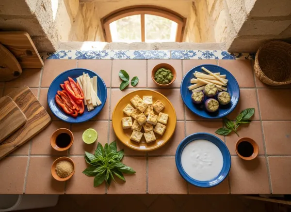 Vibrant Thai Green Curry with Tofu — Ingredients view