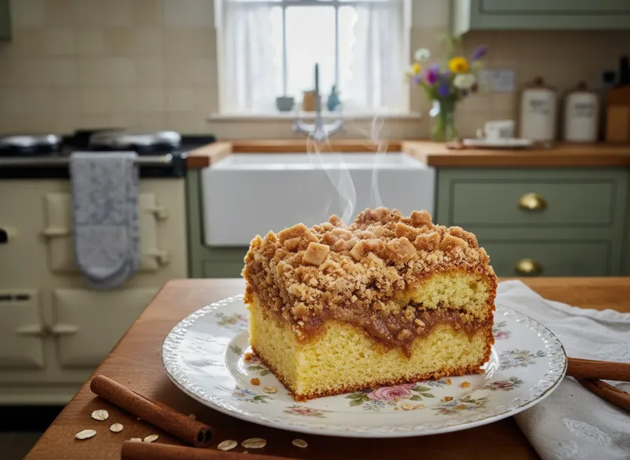 Classic Cinnamon Streusel Coffee Cake