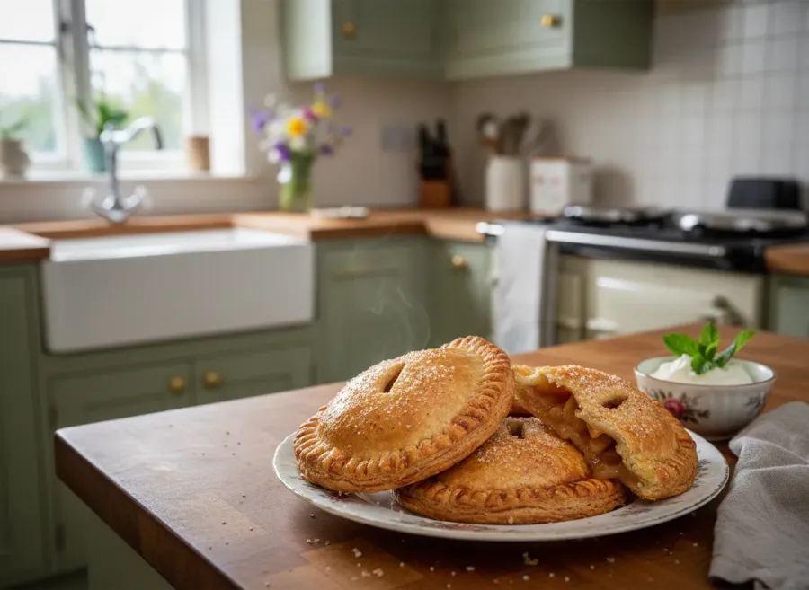 Baked Cinnamon Apple Hand Pies with Flaky Crust
