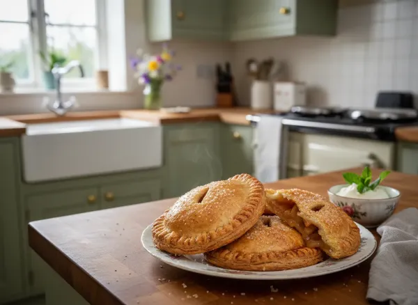 Baked Cinnamon Apple Hand Pies with Flaky Crust