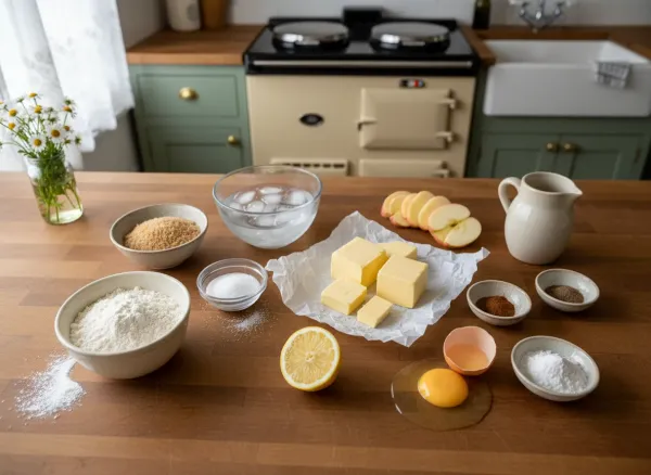 Baked Cinnamon Apple Hand Pies with Flaky Crust — Ingredients view