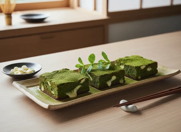Matcha Mochi Brownies — Alternate view