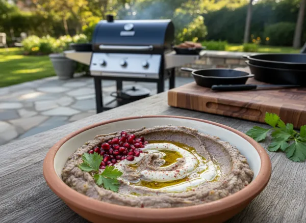 Authentic Smoky Lebanese Baba Ganoush — Alternate view