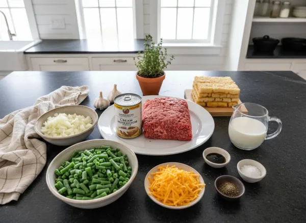 Classic Midwestern Tater Tot Hotdish — Ingredients view