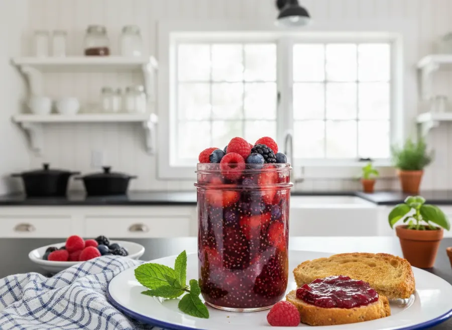 Keto Mixed Berry Chia Seed Jam
