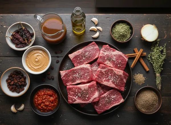 Mole Poblano Braised Short Ribs — Ingredients view