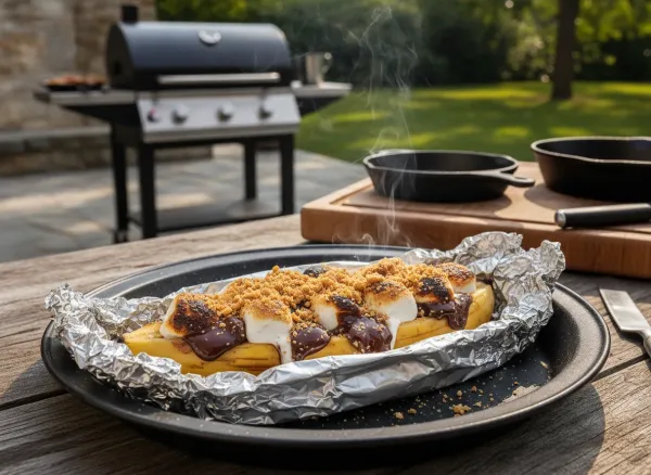 S'mores Grilled Banana Boats