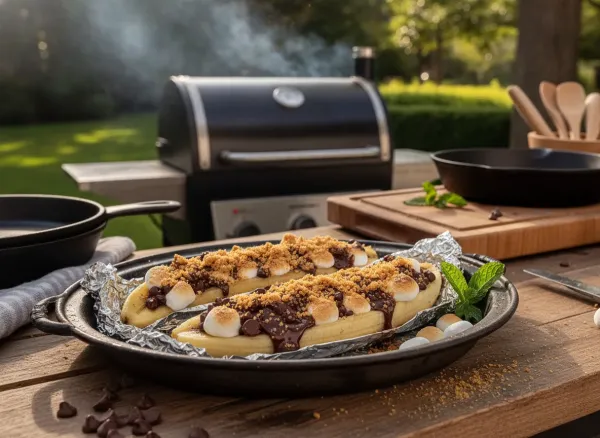S'mores Grilled Banana Boats — Alternate view