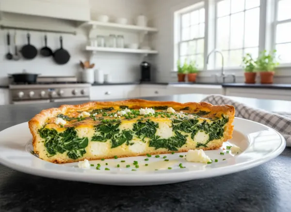 Make-Ahead Crustless Keto Quiche with Spinach and Feta