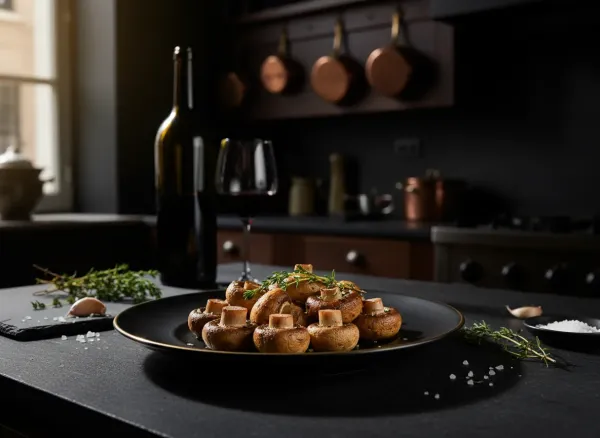 Sautéed Button Mushrooms