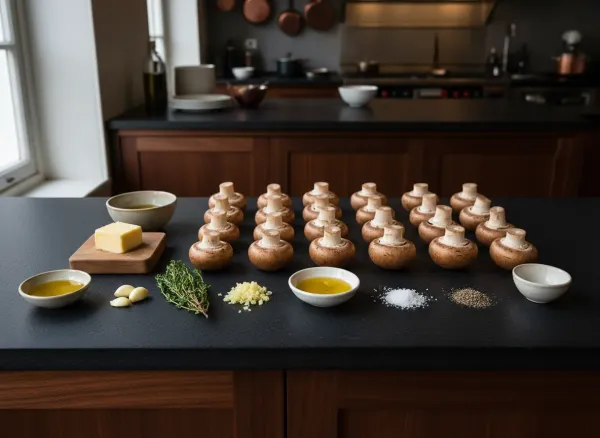 Sautéed Button Mushrooms — Ingredients view