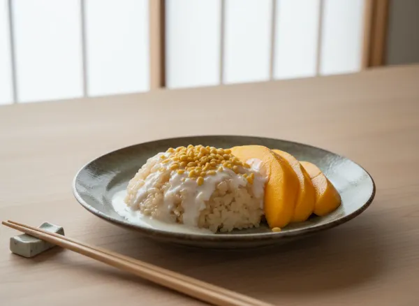 Authentic Thai Mango Sticky Rice (Khao Niao Mamuang)