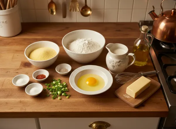 Spicy Fried Hush Puppies — Ingredients view