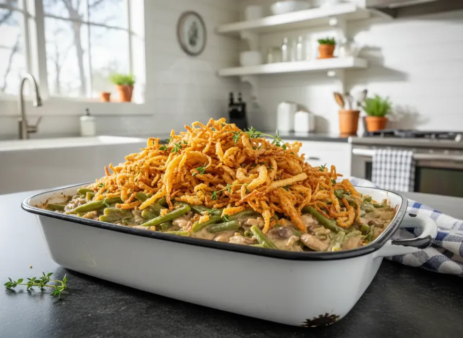 Classic Scratch-Made Green Bean Casserole