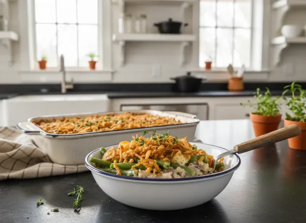 Classic Scratch-Made Green Bean Casserole — Alternate view