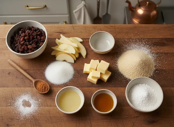 Authentic German Apfelstrudel — Ingredients view