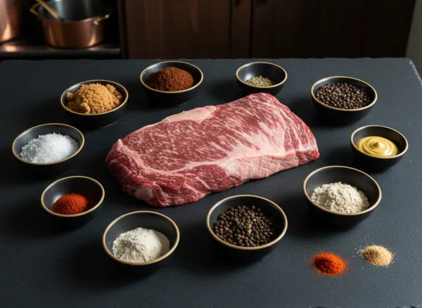 Espresso and Dark Brown Sugar Rubbed Brisket — Ingredients view