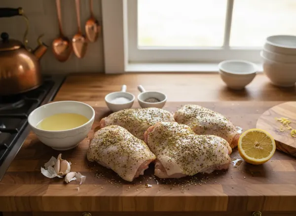 Crispy Air Fryer Za'atar Chicken Thighs — Ingredients view