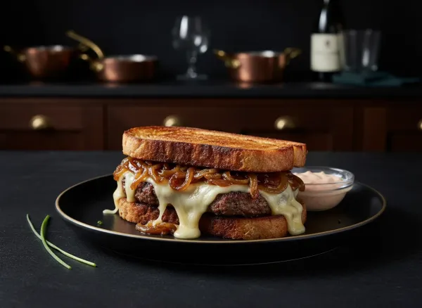 Caramelized Onion Patty Melt