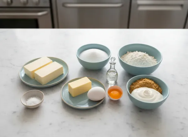 Classic New York Style Cheesecake — Ingredients view