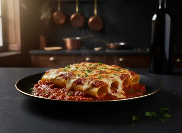 Classic Pizzeria Baked Manicotti