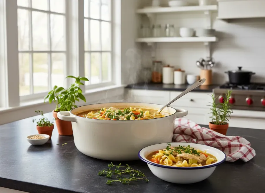 Homestyle Chicken Noodle Soup from Scratch