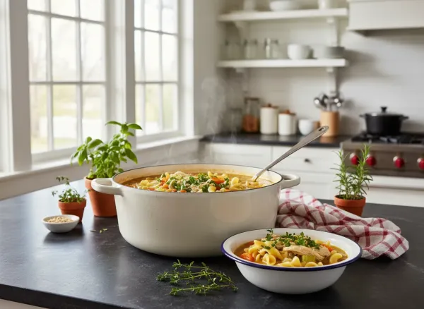 Homestyle Chicken Noodle Soup from Scratch
