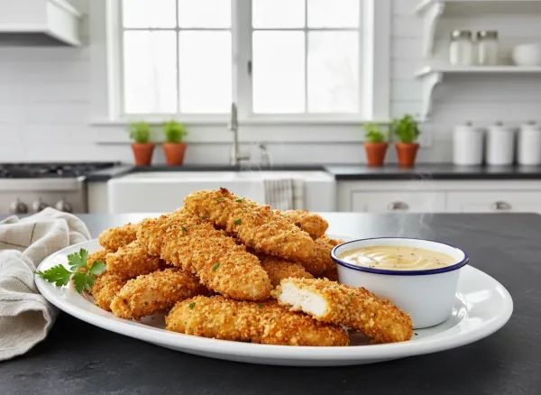 Crispy Baked Panko Parmesan Chicken Tenders