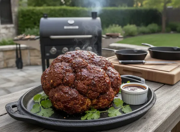 Smoked BBQ Whole Cauliflower Roast