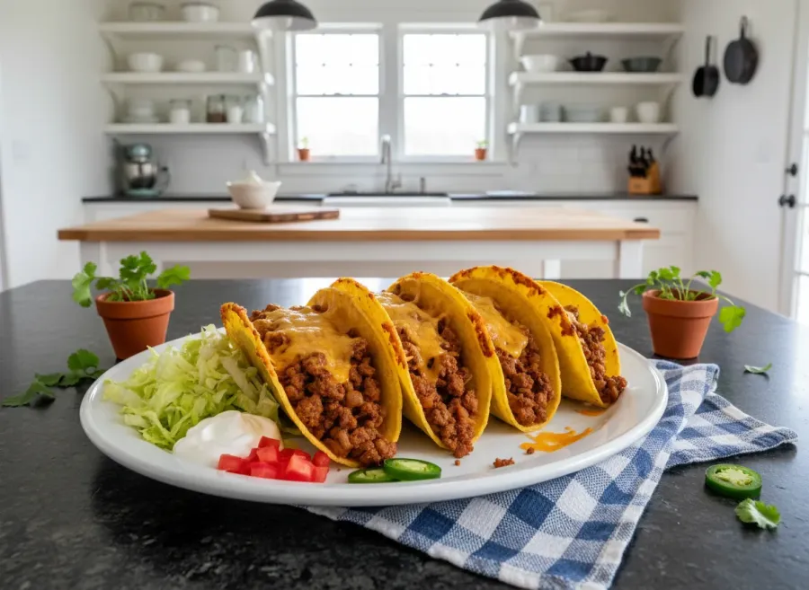 Crispy Oven-Baked Beef Tacos