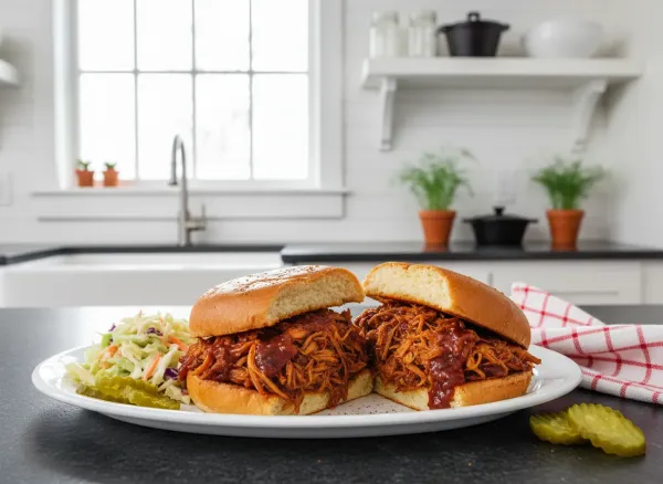 Smoky Pulled Jackfruit BBQ Sandwiches — Alternate view