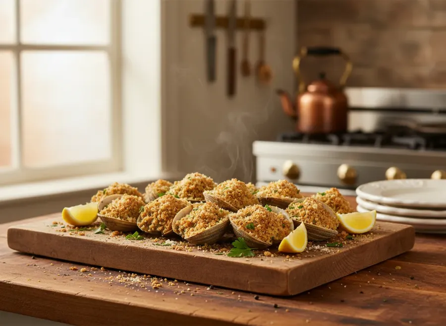 Baked Clams Oreganata