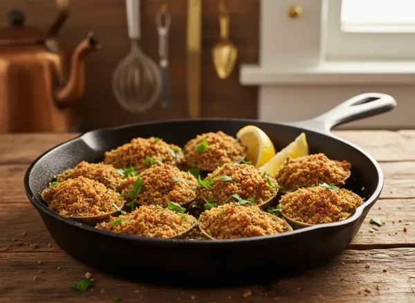 Baked Clams Oreganata — Alternate view