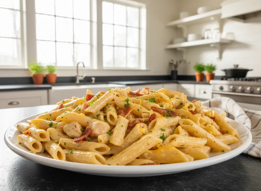 30-Minute Chicken Bacon Ranch Pasta
