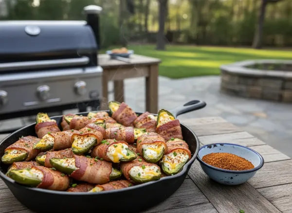 Spicy Bacon-Wrapped Jalapeño Poppers with Smoked Cream Cheese