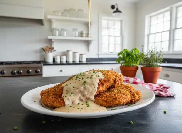 Classic Southern Chicken Fried Steak with Country Gravy