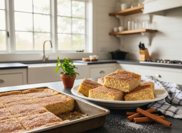 Chewy Snickerdoodle Cookie Bars