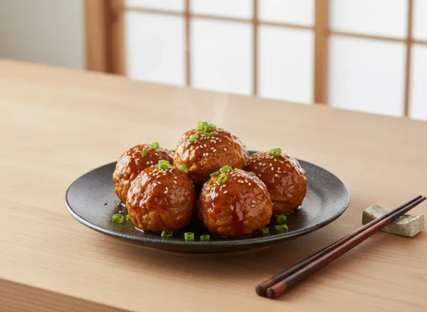 Sweet Potato & Pork Teriyaki Meatballs